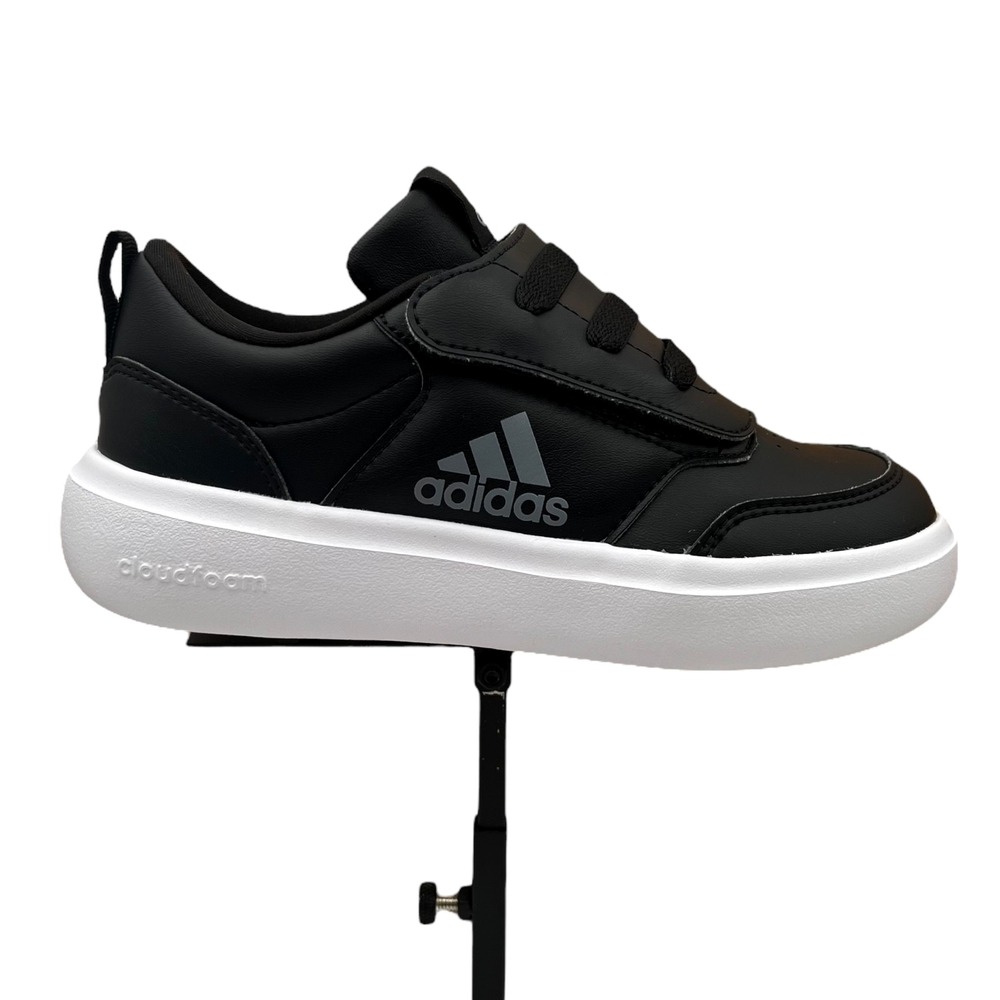 Adidas Park ST Youth Boys Slip-on Sneakers Size 2.5 Black Low‎ Top Casual Shoes